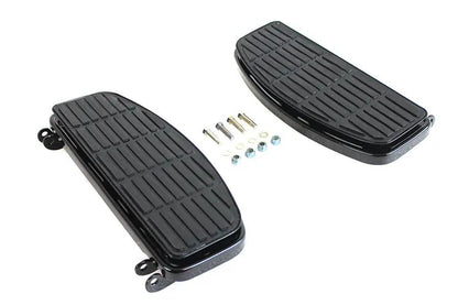 V-Twin Driver Black 'D' Shape Footboard Set for Harley Davidson FL (1940-1949) by V-Twin