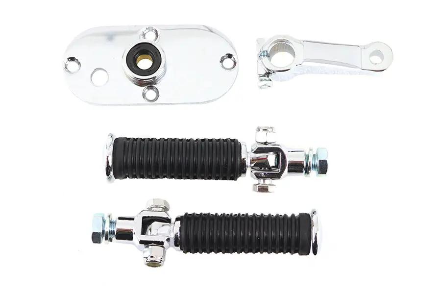 V-Twin FX Mid-Footpeg Set Chrome for Harley Davidson FX Models 1974-1983 by V-Twin