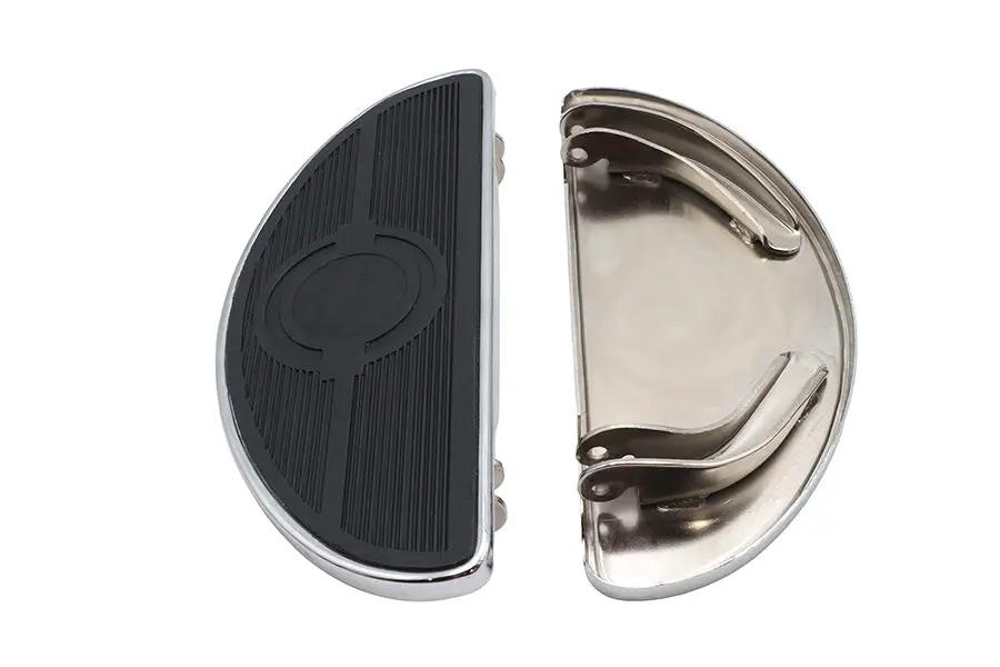 V-Twin Driver Footboard Set Chrome - 27-1028 by V-Twin