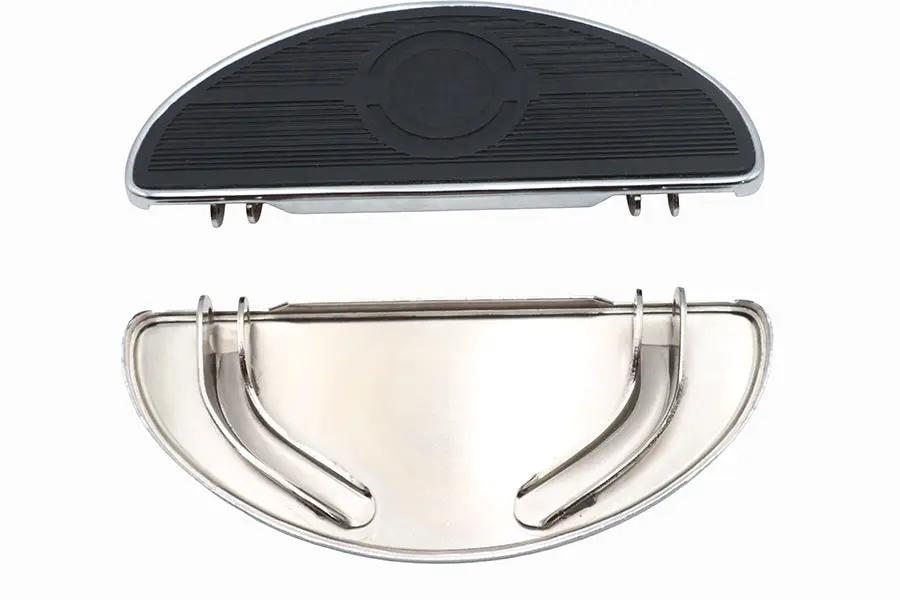 V-Twin Driver Footboard Set Chrome - 27-1028 by V-Twin