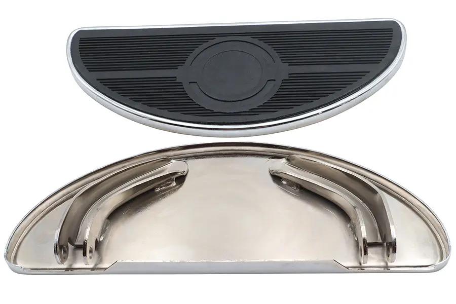 V-Twin Driver Footboard Set Chrome - 27-1028 by V-Twin
