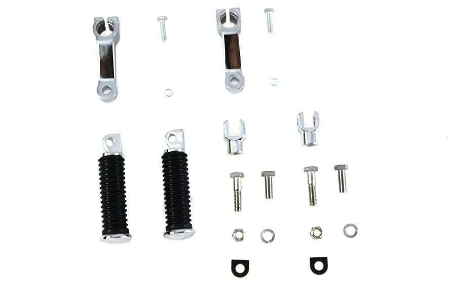 V-Twin FX Footpeg Mount Kit Chrome for Harley Davidson FX Models (1973-1982) by V-Twin