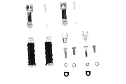 V-Twin FX Footpeg Mount Kit Chrome for Harley Davidson FX Models (1973-1982) by V-Twin