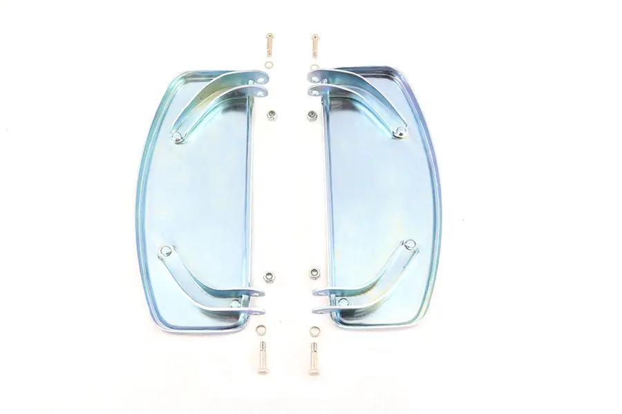 V-Twin 'D' Driver Footboard Set Zinc for Harley Davidson FL 1940-1949 by V-Twin