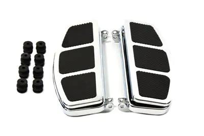 V-Twin 'D' Driver Footboard Set Chrome for Harley Davidson FL Models by V-Twin