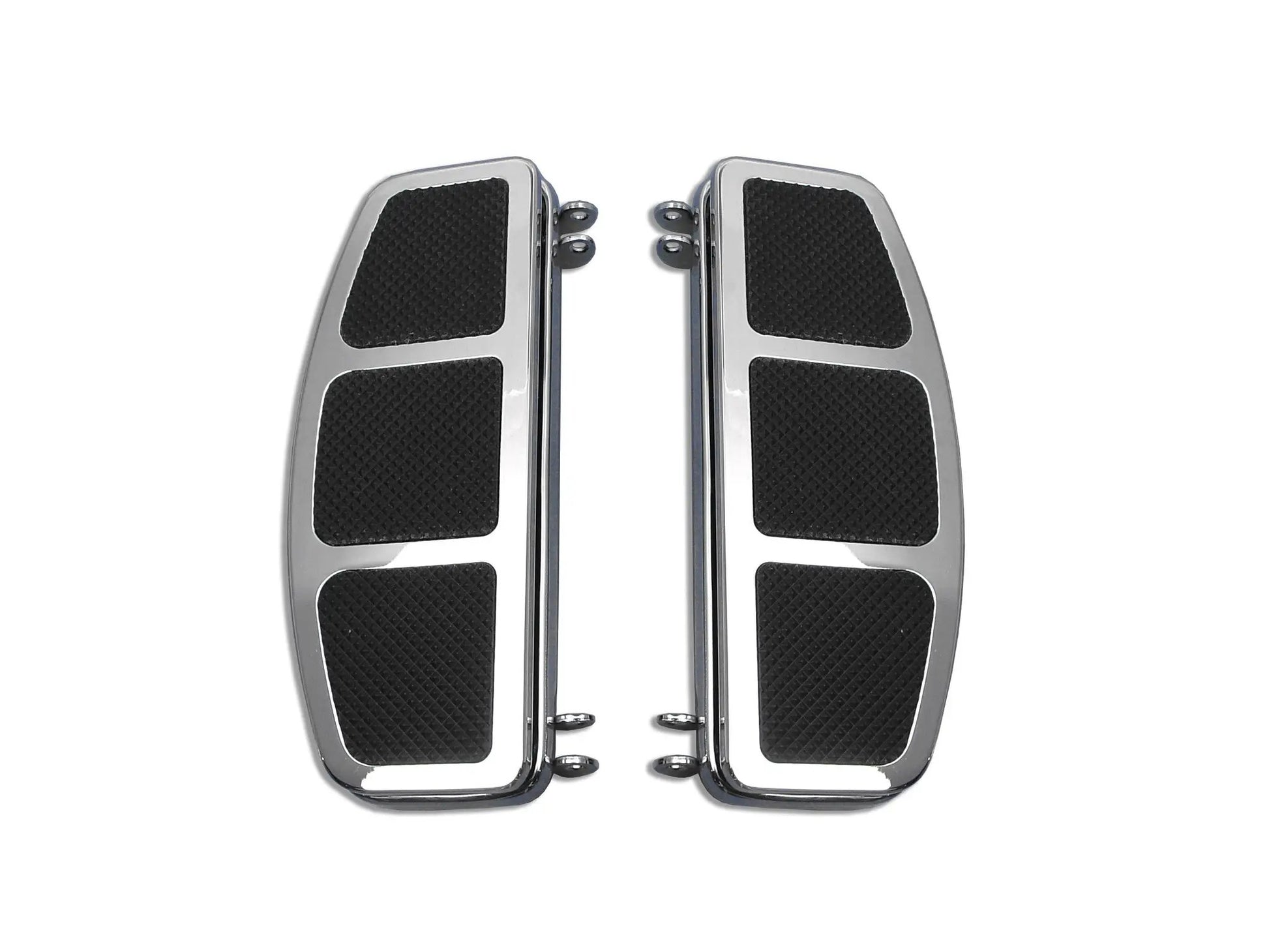 V-Twin 'D' Driver Footboard Set Chrome for Harley Davidson FL Models by V-Twin