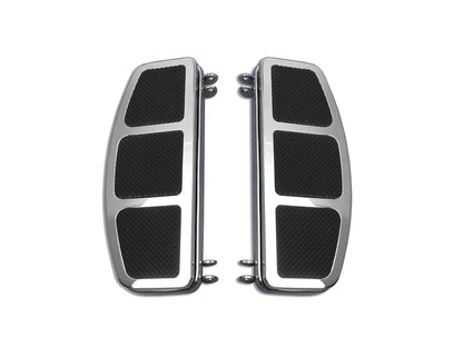 V-Twin 'D' Driver Footboard Set Chrome for Harley Davidson FL Models by V-Twin