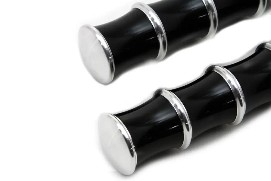Wyatt Gatling Black Tribal Style Footpeg Set - Pair for Harley Softail Models by Wyatt Gatling