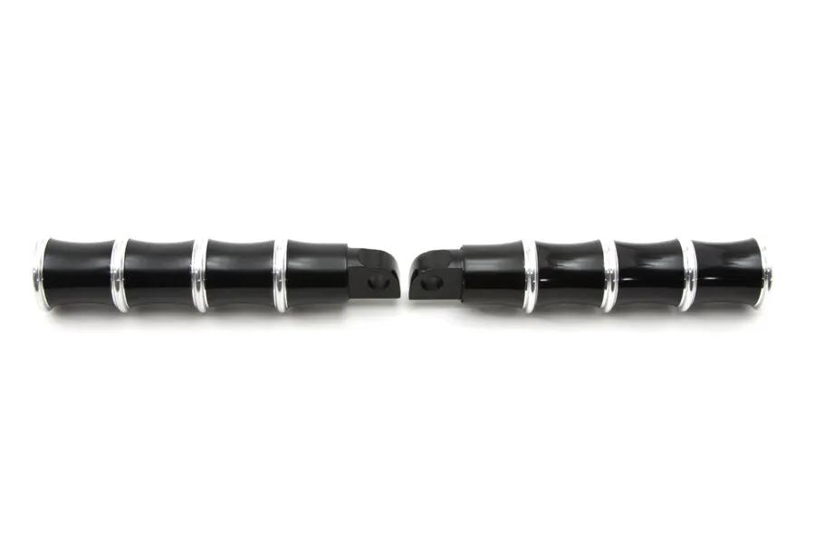Wyatt Gatling Black Tribal Style Footpeg Set - Pair for Harley Softail Models by Wyatt Gatling
