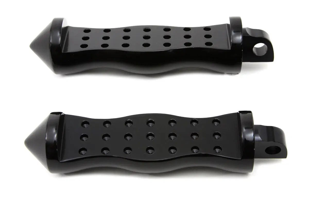 Wyatt Gatling Black Form Factor Footpeg Set Druid Style for Harley Softail Models by Wyatt Gatling