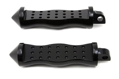 Wyatt Gatling Black Form Factor Footpeg Set Druid Style for Harley Softail Models by Wyatt Gatling
