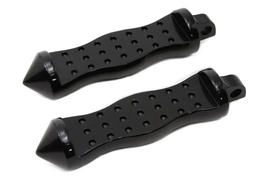 Wyatt Gatling Black Form Factor Footpeg Set Druid Style for Harley Softail Models by Wyatt Gatling