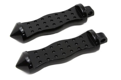 Wyatt Gatling Black Form Factor Footpeg Set Druid Style for Harley Softail Models by Wyatt Gatling