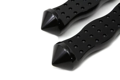 Wyatt Gatling Black Form Factor Footpeg Set Druid Style for Harley Softail Models by Wyatt Gatling