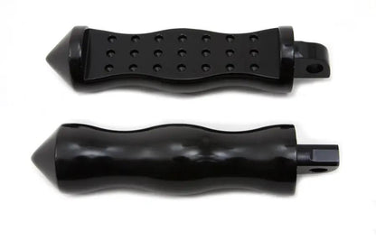Wyatt Gatling Black Form Factor Footpeg Set Druid Style for Harley Softail Models by Wyatt Gatling