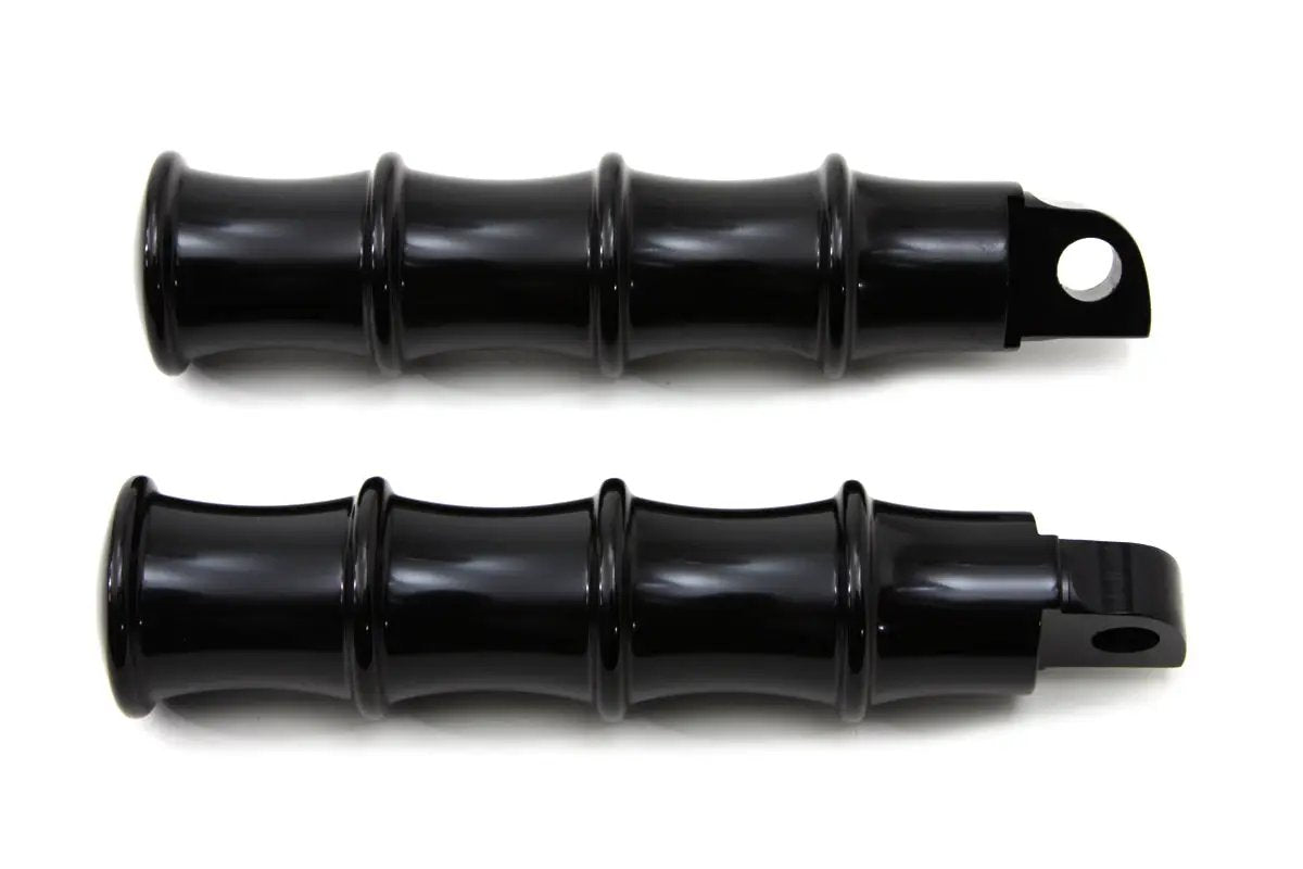 Wyatt Gatling Black Tribal Style Footpeg Set for Harley Davidson FXST (1986-1995) by Wyatt Gatling