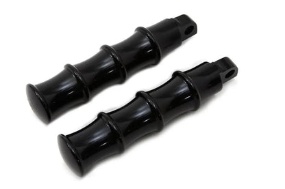 Wyatt Gatling Black Tribal Style Footpeg Set for Harley Davidson FXST (1986-1995) by Wyatt Gatling
