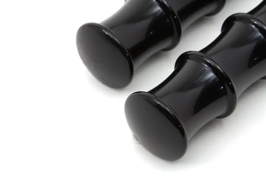 Wyatt Gatling Black Tribal Style Footpeg Set for Harley Davidson FXST (1986-1995) by Wyatt Gatling
