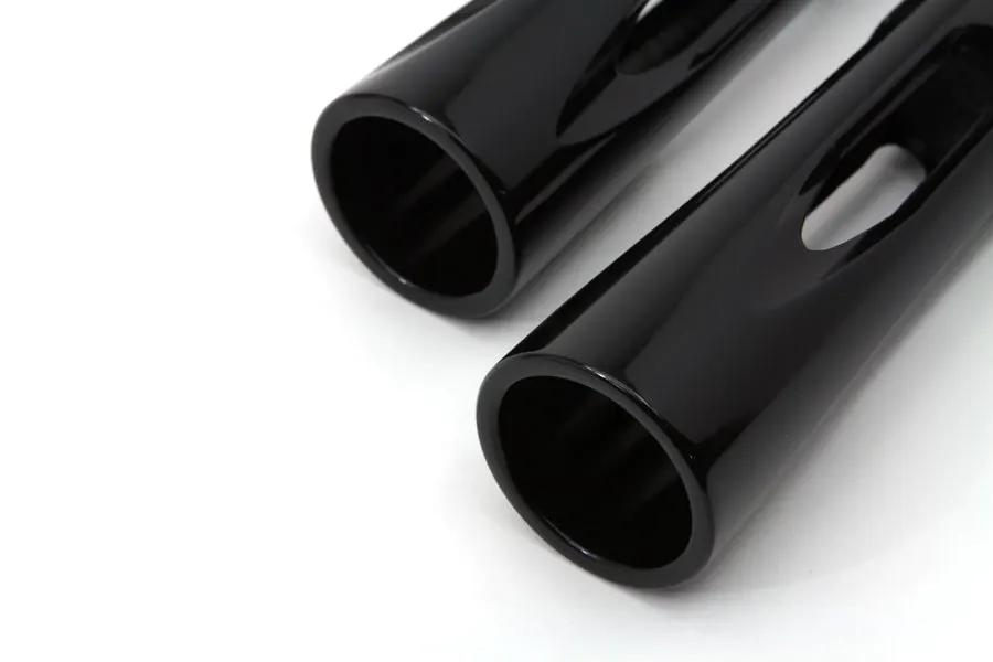 Wyatt Gatling Black Milled Style Footpeg Set for Harley Davidson FXST (1986-1995) by Wyatt Gatling