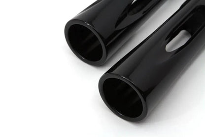 Wyatt Gatling Black Milled Style Footpeg Set for Harley Davidson FXST (1986-1995) by Wyatt Gatling