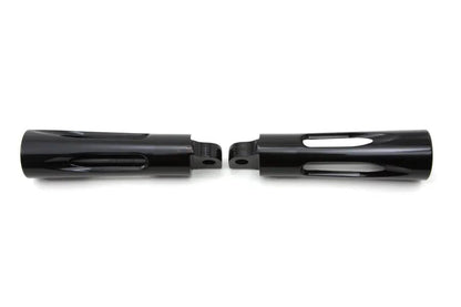 Wyatt Gatling Black Milled Style Footpeg Set for Harley Davidson FXST (1986-1995) by Wyatt Gatling