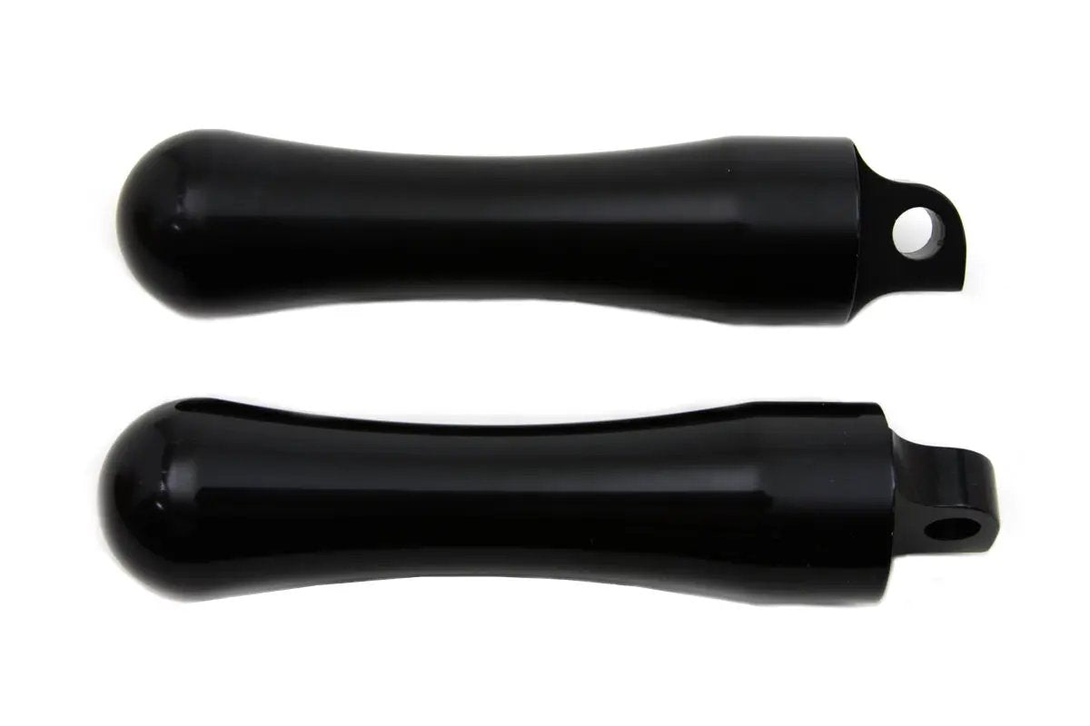 Wyatt Gatling 5070 Black Contour End Footpeg Set for Harley-Davidson Softail Models by Wyatt Gatling