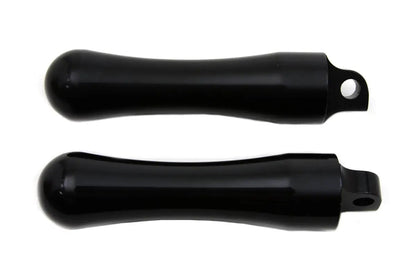 Wyatt Gatling 5070 Black Contour End Footpeg Set for Harley-Davidson Softail Models by Wyatt Gatling