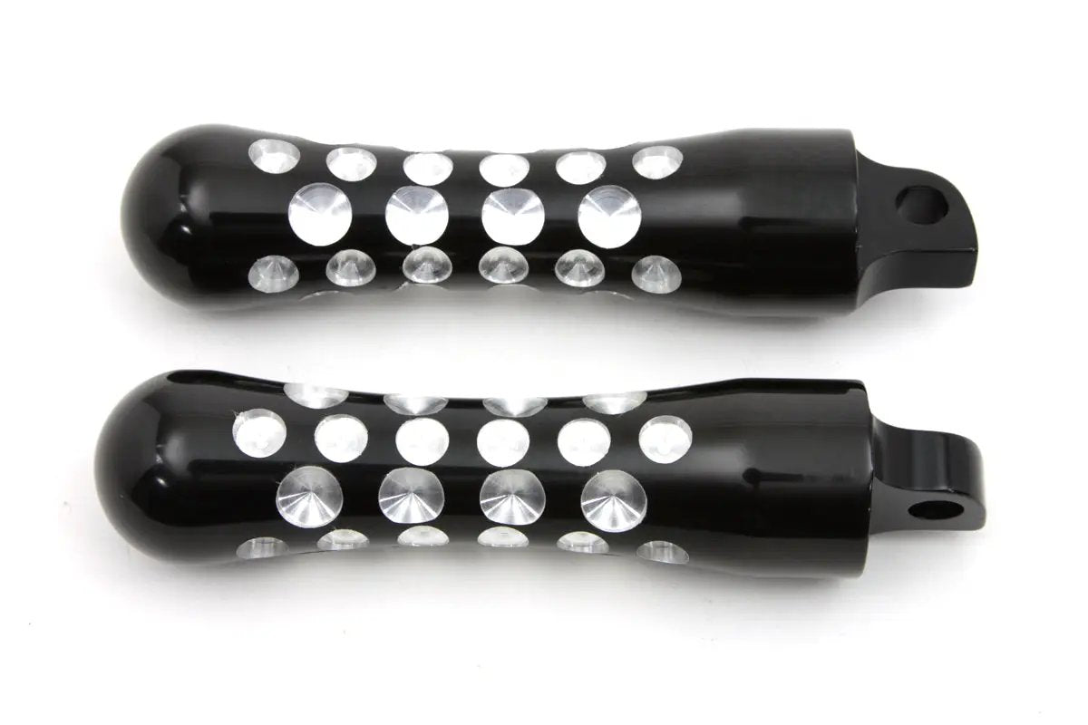 Wyatt Gatling Black Contour Agostinni Footpeg Set for Harley-Davidson Softail Models by Wyatt Gatling
