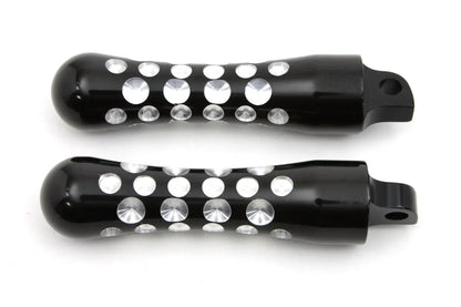 Wyatt Gatling Black Contour Agostinni Footpeg Set for Harley-Davidson Softail Models by Wyatt Gatling