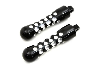 Wyatt Gatling Black Contour Agostinni Footpeg Set for Harley-Davidson Softail Models by Wyatt Gatling
