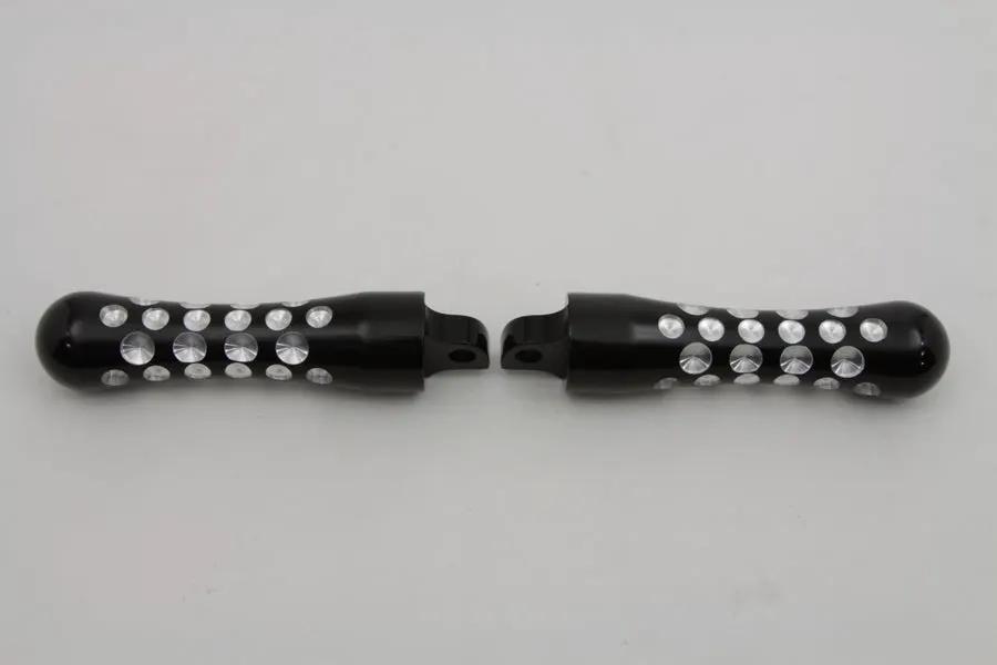Wyatt Gatling Black Contour Agostinni Footpeg Set for Harley-Davidson Softail Models by Wyatt Gatling