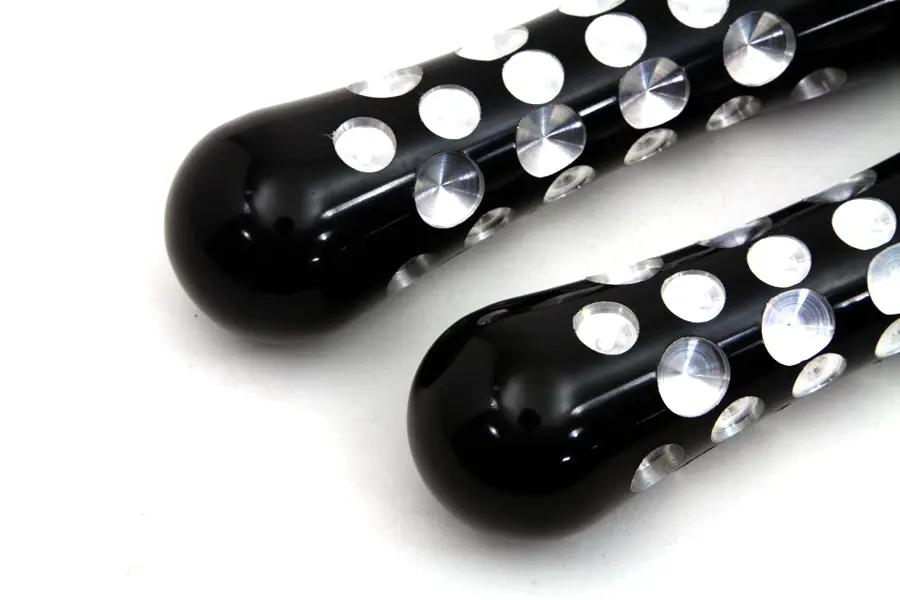 Wyatt Gatling Black Contour Agostinni Footpeg Set for Harley-Davidson Softail Models by Wyatt Gatling