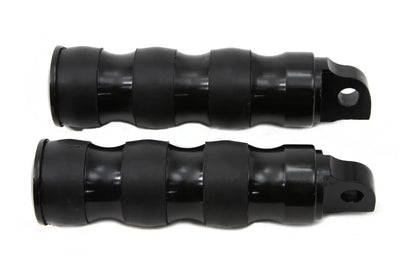 Wyatt Gatling 8412 Black Three Band Style Footpeg Set for Harley-Davidson Softail Models by Wyatt Gatling