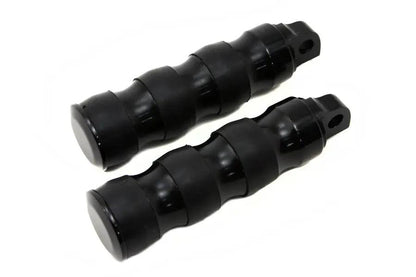 Wyatt Gatling 8412 Black Three Band Style Footpeg Set for Harley-Davidson Softail Models by Wyatt Gatling