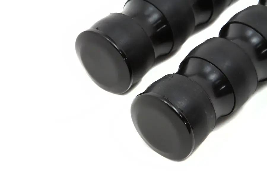Wyatt Gatling 8412 Black Three Band Style Footpeg Set for Harley-Davidson Softail Models by Wyatt Gatling