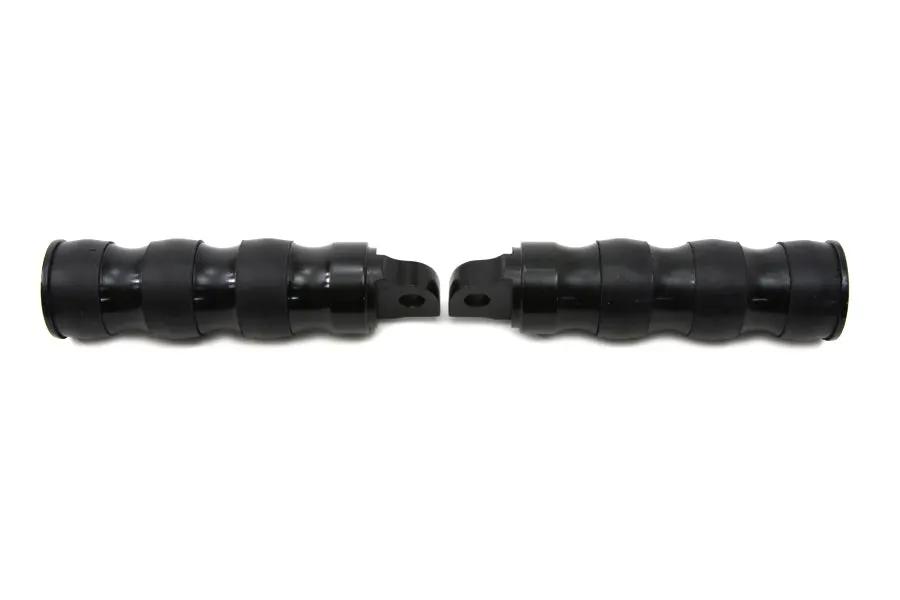Wyatt Gatling 8412 Black Three Band Style Footpeg Set for Harley-Davidson Softail Models by Wyatt Gatling