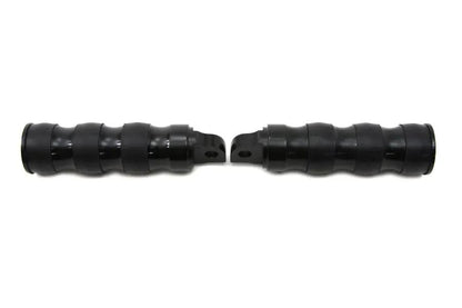 Wyatt Gatling 8412 Black Three Band Style Footpeg Set for Harley-Davidson Softail Models by Wyatt Gatling