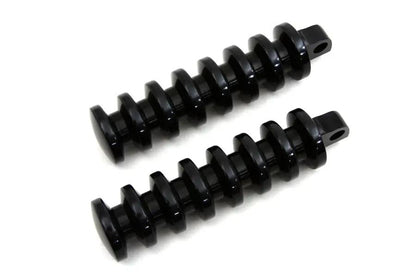 Wyatt Gatling 8412 Black Grooved Footpeg Set for Harley Davidson Softail Models by Wyatt Gatling