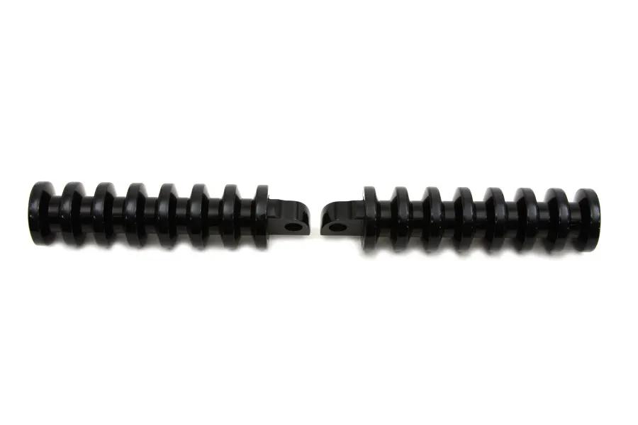 Wyatt Gatling 8412 Black Grooved Footpeg Set for Harley Davidson Softail Models by Wyatt Gatling