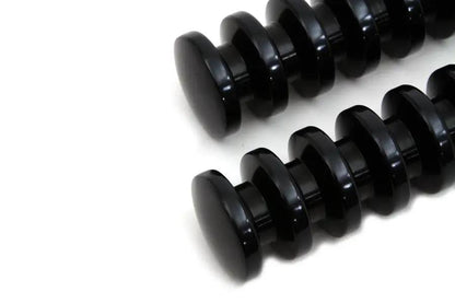 Wyatt Gatling 8412 Black Grooved Footpeg Set for Harley Davidson Softail Models by Wyatt Gatling