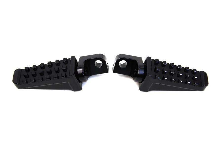 Wyatt Gatling Part 78236B Black Racer Style Footpeg Set with Adjustable Mounting Block by Wyatt Gatling