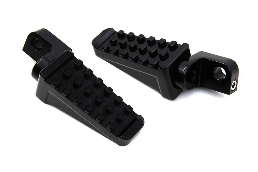 Wyatt Gatling Part 78236B Black Racer Style Footpeg Set with Adjustable Mounting Block by Wyatt Gatling