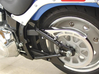 V-Twin Chrome Rear Belt Guard Upper for Harley Davidson FXST Models by V-Twin