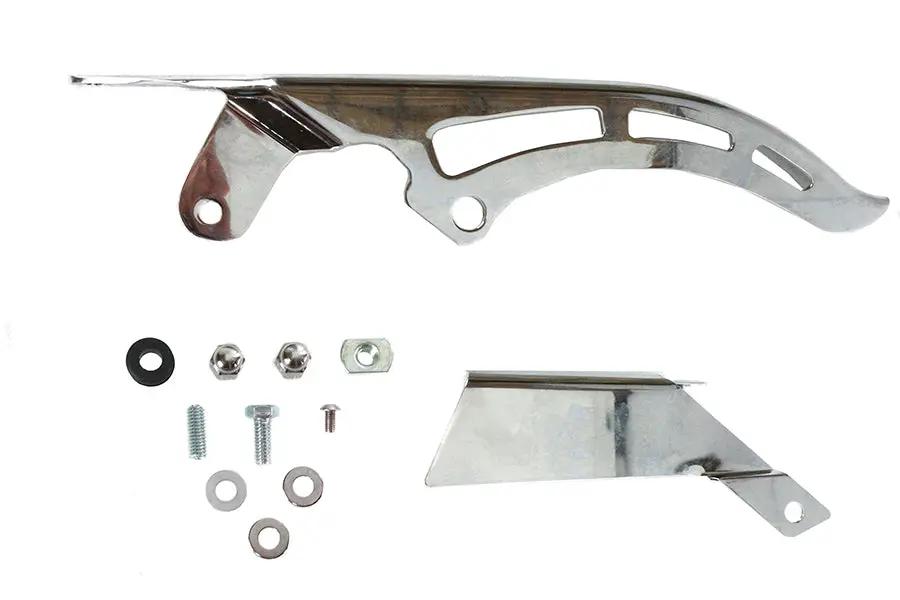 V-Twin Chrome Upper Rear Belt Guard for Harley Davidson FXST (2008-2017) by V-Twin