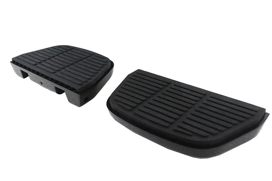 Wyatt Gatling Black Block Rear Passenger Footboard Kit for Harley Davidson FLT by Wyatt Gatling