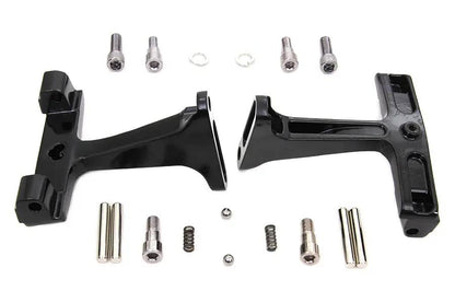 V-Twin Black Passenger Footboard Mount Kit for Harley Davidson FLT (Part #77397B) by V-Twin