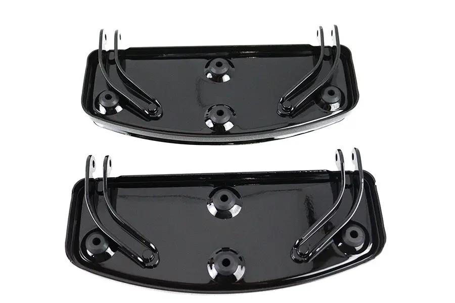 V-Twin 'D' Driver Footboard Set Black for Harley Davidson FL 1940-1949 by V-Twin