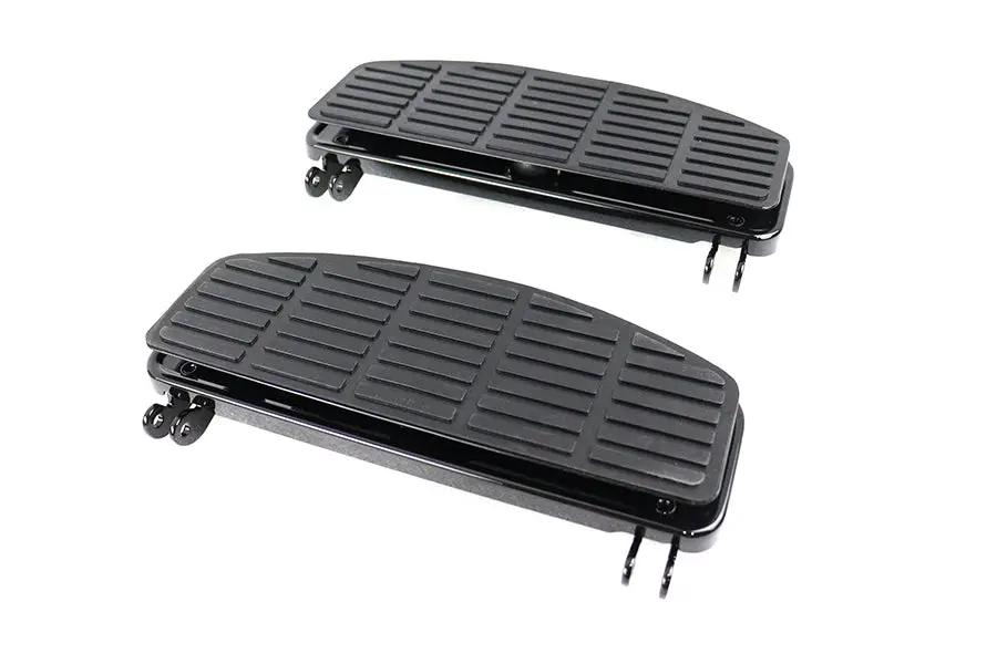 V-Twin 'D' Driver Footboard Set Black for Harley Davidson FL 1940-1949 by V-Twin