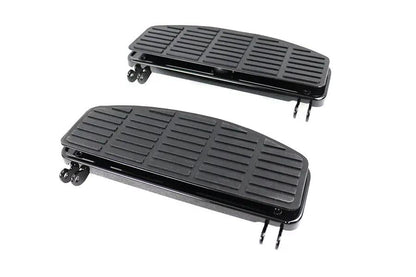 V-Twin 'D' Driver Footboard Set Black for Harley Davidson FL 1940-1949 by V-Twin