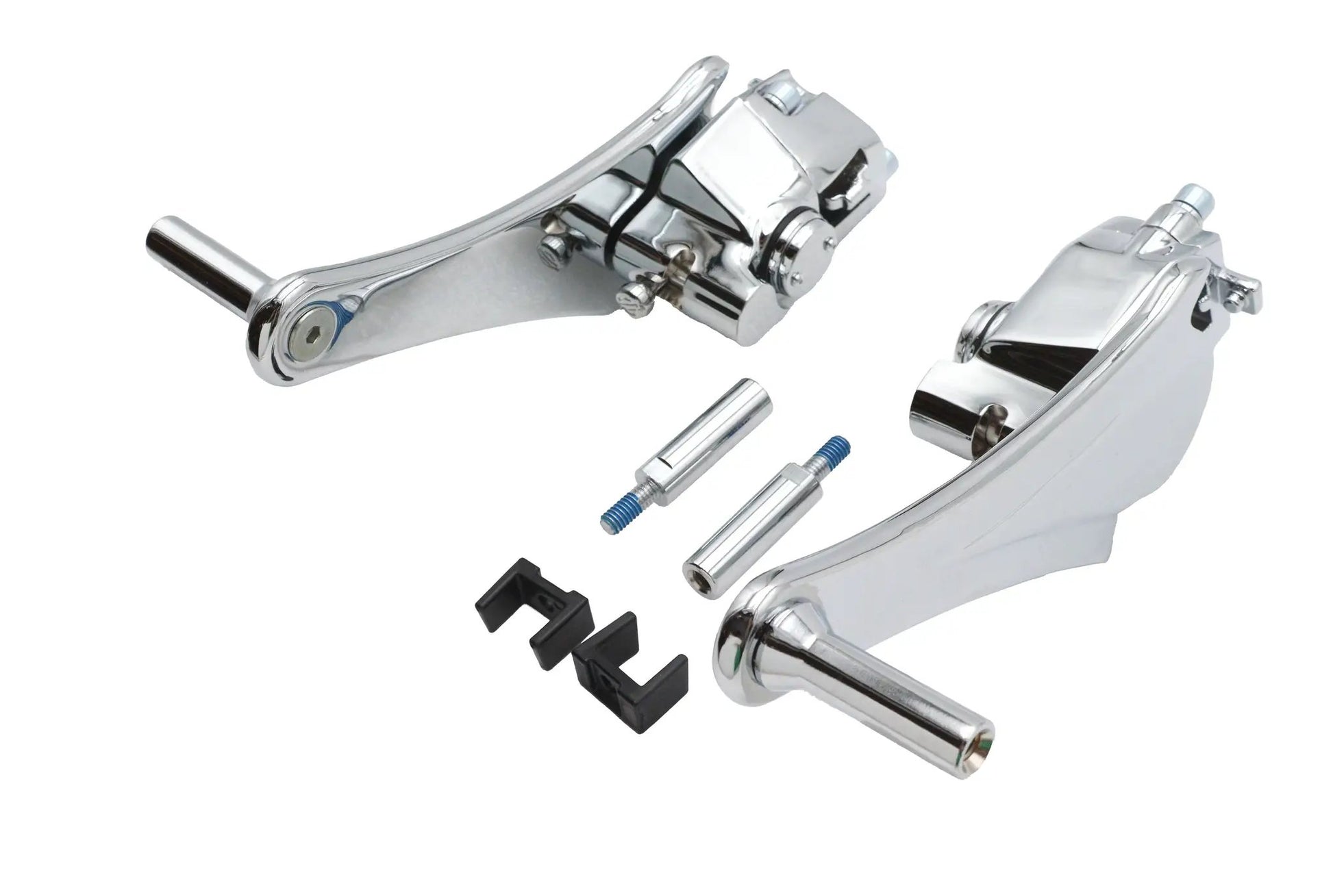 V-Twin Adjustable Auxiliary Passenger Footpeg Mount Set for Harley Davidson FLT Models by V-Twin